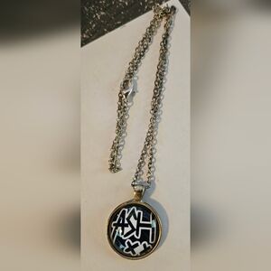 Silver Necklace With ASH Pendant.